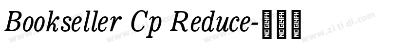 Bookseller Cp Reduce字体转换 Bookseller Cp Reduce字体转换